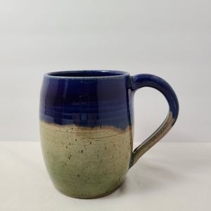 Handmade Dip Glazed Stoneware Pottery Mug